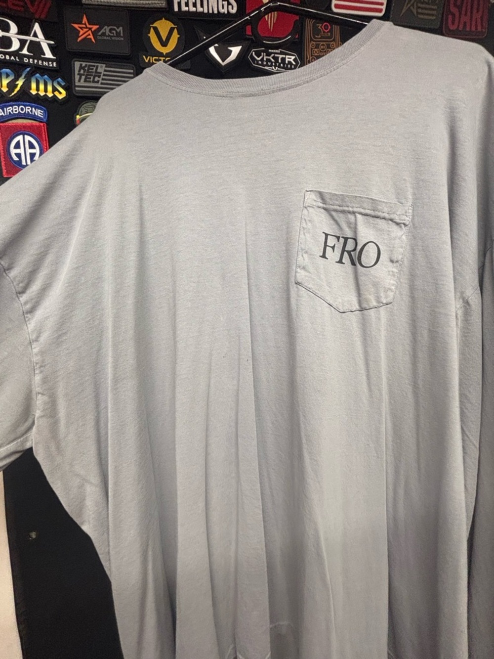 Pocket Long Sleeve Tee — Light Gray